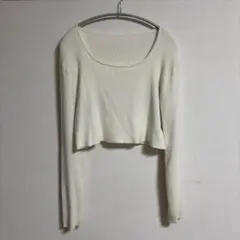 GRL(グレイル) クロップドニット ホワイト Mサイズ