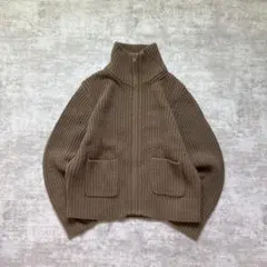 ユニクロユー フルジップセーター ニットブルゾン ノームコア シティボーイ XL