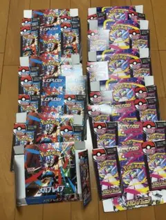 ポケモンカード　メガブレイブ・メガシンフォニア空箱各7箱　ぺりぺり付き