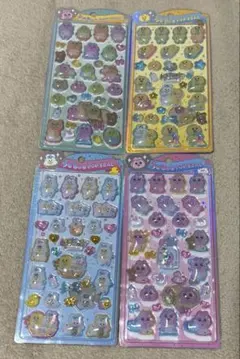 うるちゅる　ポップシール　おぱんちゅうさぎ　んぽちゃむ　4種セット