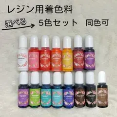 【5本セット】クリスタルウォーターレジン着色剤 10ml *5本