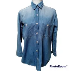 AZUL by moussy 【M】デニムシャツ レディース USED 春夏