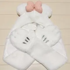 ディズニー マフラーキャップ　ファンキャップ　ミニー