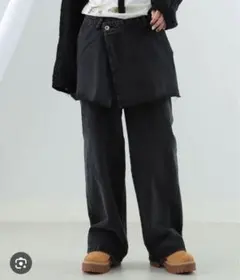 値下げレイビームス　スカート付きデニムパンツ