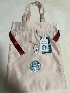 スターバックス　ホリデー　ラッピングバッグ　チャーム