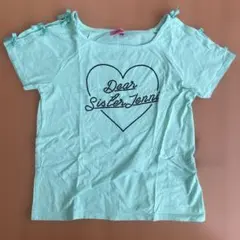 ☆値下げ☆Sister Jenni グリーン ショルダーリボン半袖Tシャツ160