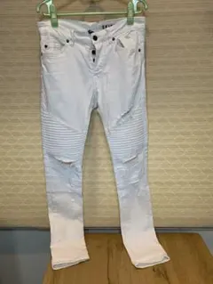 H&M DIVIDED スキニージーンズ ホワイト 29