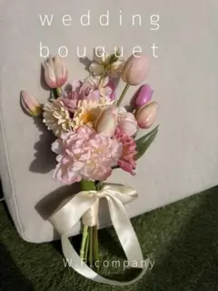 即日発送OK・高級造花・写真映え・ウェディングブーケ　no.51