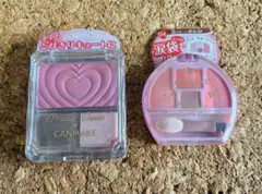 CANMAKE パウダーチーク P40thx、プランぷくコーデアイズ04 セットのサムネイル
