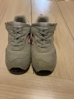 new balance 515 スニーカー グレー　ピンク15cm
