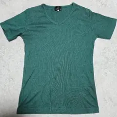 TK MIXPICE リブ Vネック Tシャツ サイズ2 グリーンのサムネイル