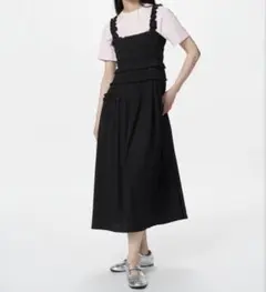 アンスリード ワンショルダーワンピース 黒 完売商品 吉田羊さん着用 