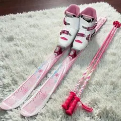 子供用スキー板　ブーツ　ストック　3点セット　128cm