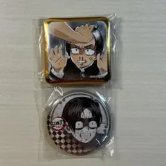 鬼滅の刃 村田 缶バッジ3点セット お楽しみくじ スクエア缶バッジ