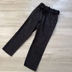 ZARA ブラックカジュアルパンツ ウエストゴム