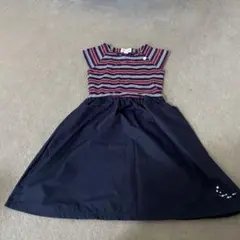 petit fontaine ストライプ ワンピース 130