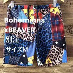 BohemiansxBEAVER 別注クレイジー パッチワークショートパンツMのサムネイル