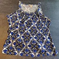 【美品】BANANA REPUBLIC タンクトップ　Mサイズ 　ブルーのサムネイル