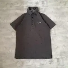 NIKE ナイキ　ポロシャツ　ブラック　モノトーン　柄