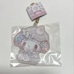 サンリオ　マイメロディ　白いちごのティータイム　ホロキラキーホルダー