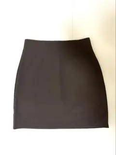 韓国　ミニスカート　台形スカート　ブラウン　茶色　春服