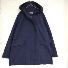 【a.v.vスタンダード】ネイビー フード付き マウンテンパーカーL カジュアル