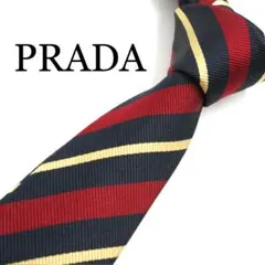 【未使用に近い✨】プラダ ネクタイ マルチカラー レジメンタル柄 高級シルク jun ashida - マルチストライプシルクネクタイ | ONLINE STORE