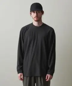 Steven Alan ウールボーダーロンT LOOSE M グレーのサムネイル