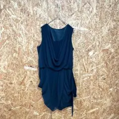 SilentMajority 膝丈ワンピース パーティー 結婚式 ブラック M