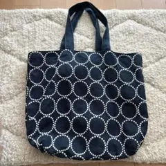 新品 ミナペルホネン トーストバッグ toast bag タンバリン*navy