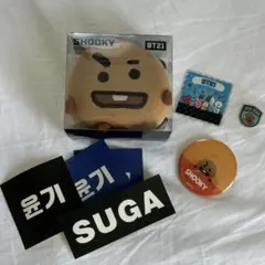 BTS BT21 shooky ぬいぐるみキーホルダー 缶バッジ
