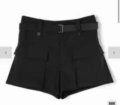 sacai ショートパンツ ブラック 黒 サイズ2 - メルカリ