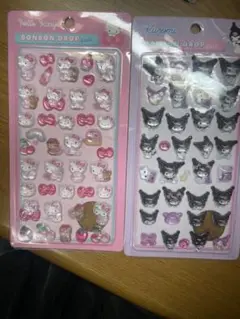 ハローキティ・クロミ ボンボンドロップシールセット