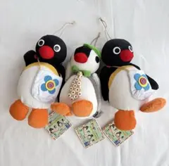 ピングー　ぬいぐるみ　レトロアレンジ　3体 ピングー ぬいぐるみ レトロアレンジ 3体 - メルカリ