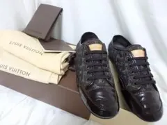 ヴィトン　Louis Vuitton ブラウン スニーカー　レディス23㎝　箱付