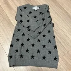 agnès b. 星柄長袖ワンピース 2歳用