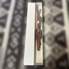 【未使用・タグ付】正絹 帯締め 平組 オレンジ グレー C-ME 9117