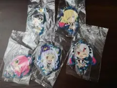 ホロライブ　ラバーキーホルダー5個セット