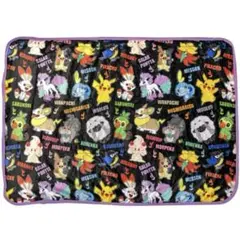 ポケットモンスター ブランケット 集合 ブラック 膝掛け 防寒 毛布 ポケモン