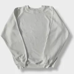 90s 古着 ヘインズ 無地 スウェット ホワイト 白 ラグラン ビンテージ