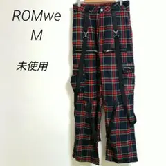 ROMwe 未使用　M　チェック　カジュアルパンツ　y2k