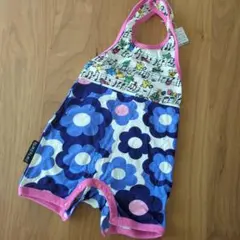 PartyParty 花柄ロンパース 80