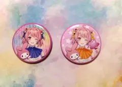 カラフルピーチ　サンリオ　缶バッジ