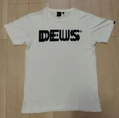 DEUS Tシャツ 白 プリント S M相当 モーターサイクル デウス surf