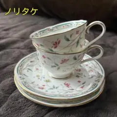 美品❗️Noritake・ノリタケ・花更紗　カップ &ソーサー　2客セット