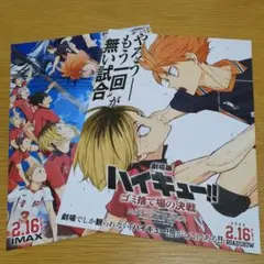 『劇場版 ハイキュー ゴミ捨て場の決戦』映画チラシ フライヤー 2種類セット
