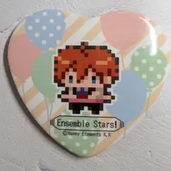 明星スバル　ハート型缶バッジ