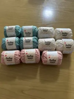 Bulky Cotton Yarn 3色セット 約25g×11個