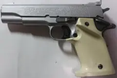 ＭＧＣABS樹脂製モデルガン コルトＧＭ２ナショナルマッチ シルバーモデル中古品 MGC] ゴールドカップ ナショナルマッチ HW オールシルバー 発火