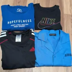 男の子 Tシャツなど9枚セット(Nike, Adidas, など) 水着有 中古